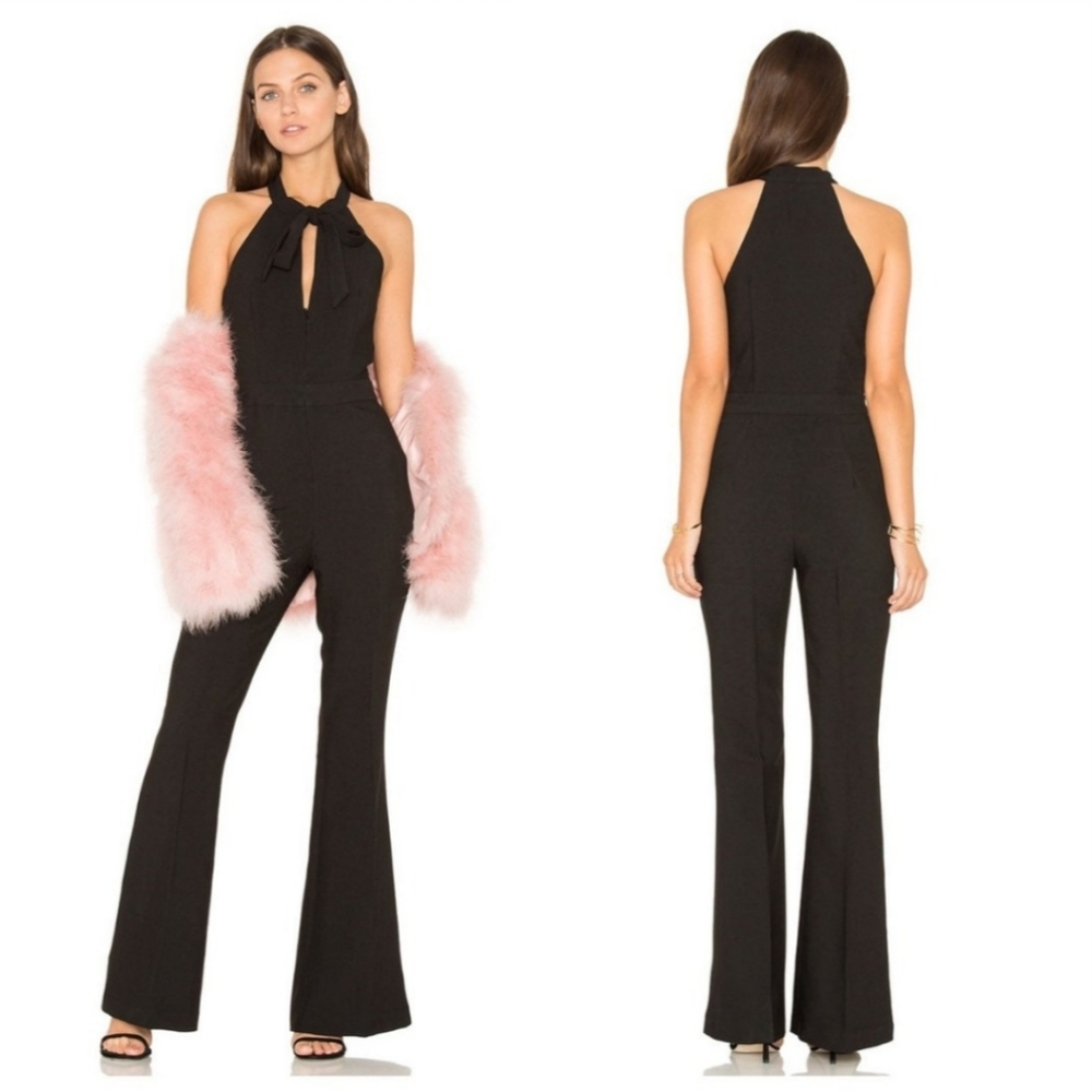 NWT Line & Dot Freya Halter Jumpsuit in Black